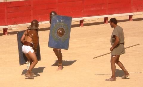 gladiteur: ici provocator en tenue de lgionnaire